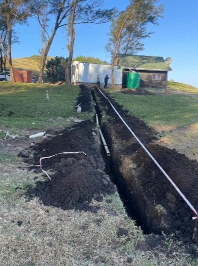 Salon front desk beautifully lit.